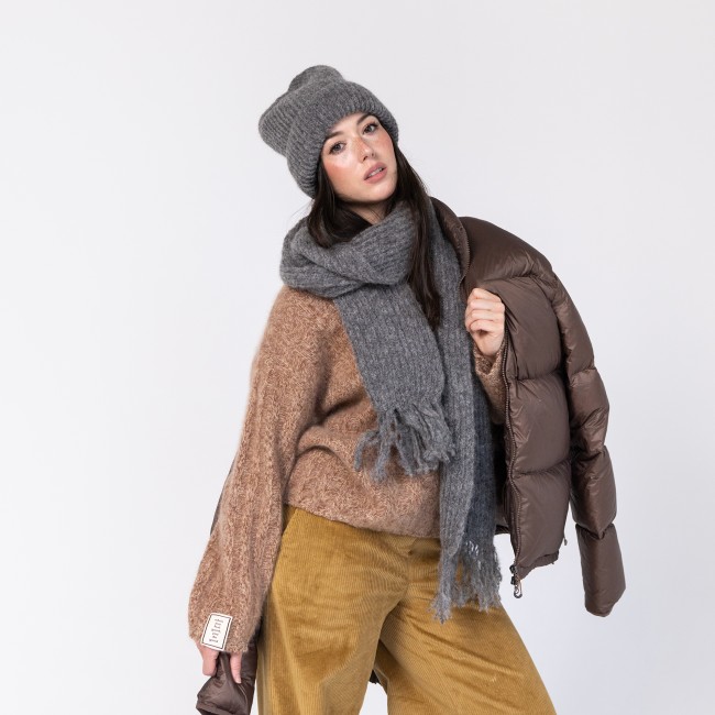 SZAL FLUFFY DARK GRAY