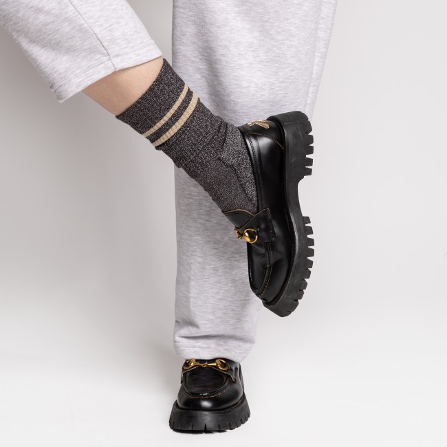 Skarpety sportowe lurex black